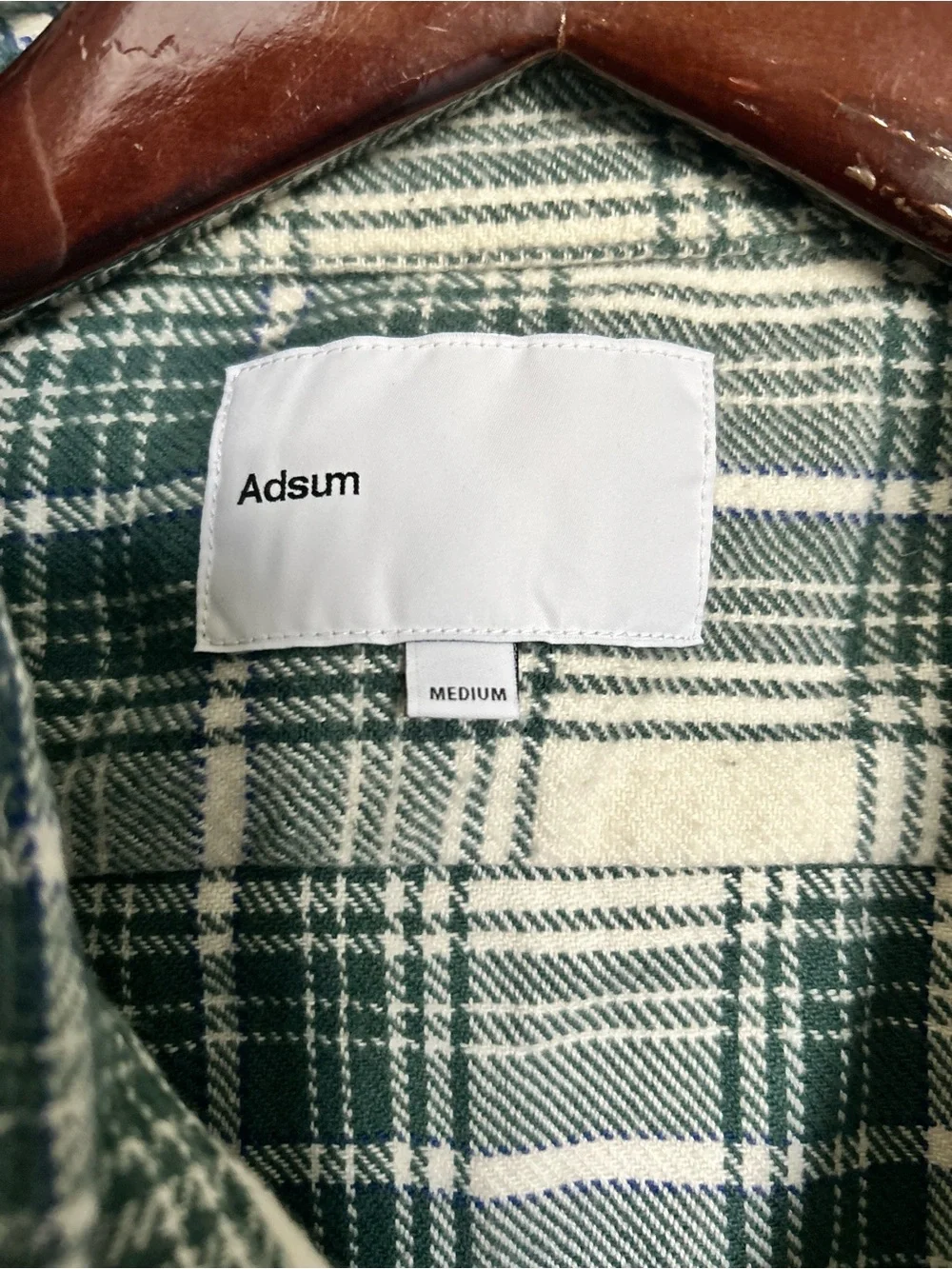 Adsum Green & White Plaid Button-Up Shirt